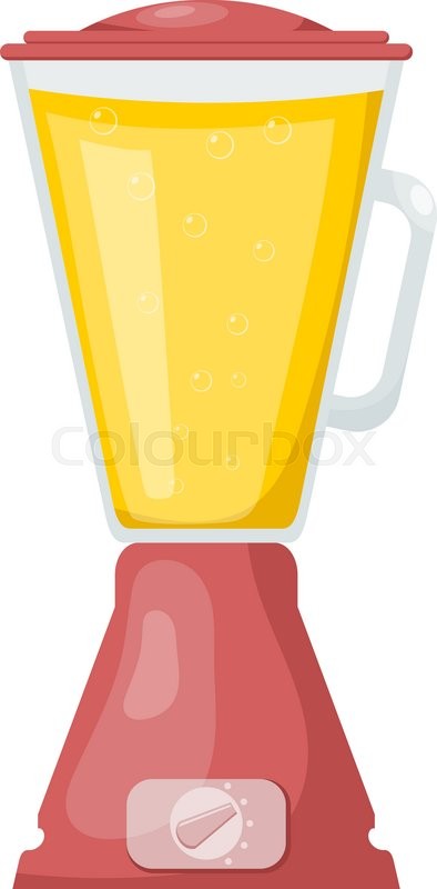 394x800 Kitchen Blender. Cartoon Style. Vector Illustration Stock Vector