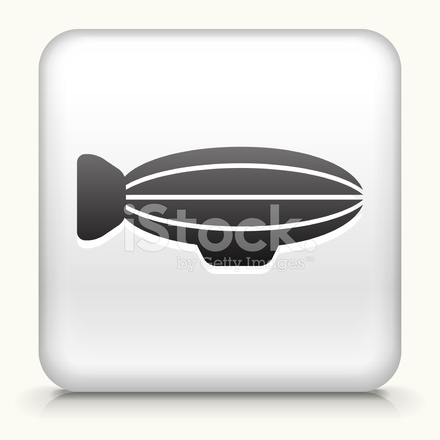 440x440 Square Button With Blimp Royalty Free Vector Art Stock Vector