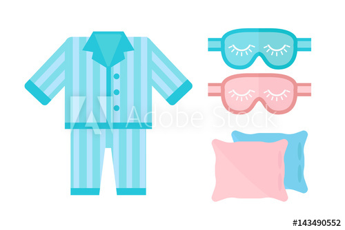 500x334 Sleep Pajamas Icon Vector Illustration Bed Sign Symbol Isolated