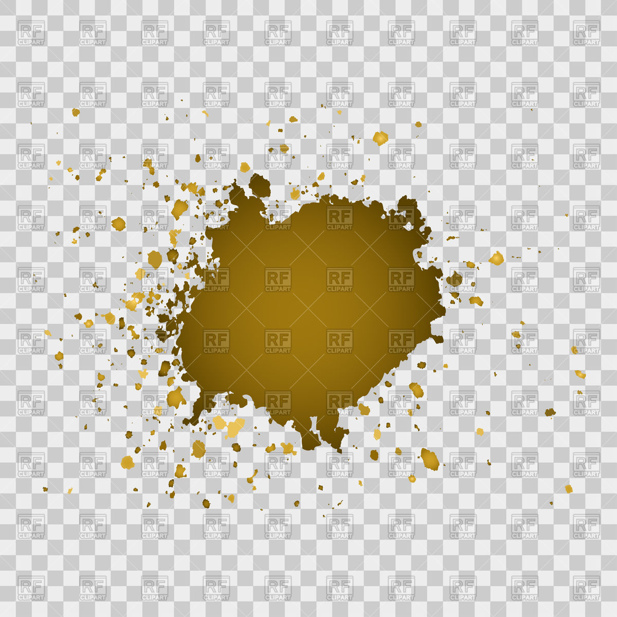 1200x1200 Gold Paint Blob Vector Image Vector Artwork Of Backgrounds
