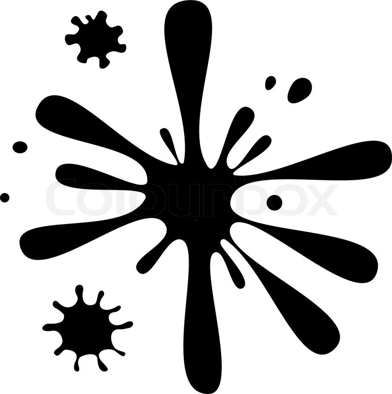 796x800 Vector Inc Black Blob Stock Vector Colourbox