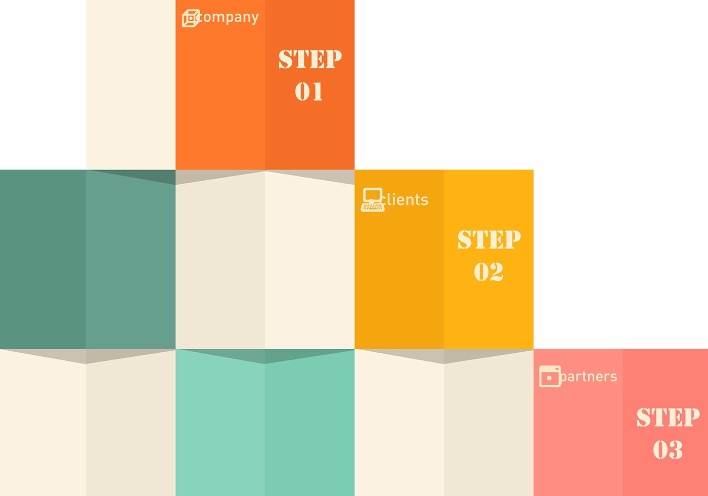 1400x980 Abstract Blocks Background Vector