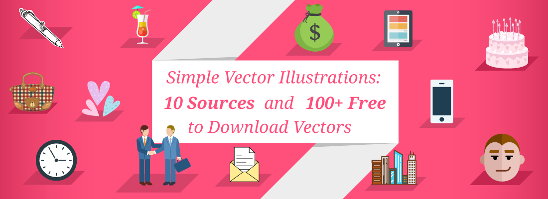 1100x400 Simple Vector Illustrations 10 Sources Amp Free To Download