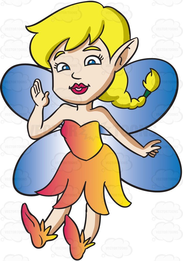 716x1024 A Fairy With Golden Blonde Hair Vector Illustrations