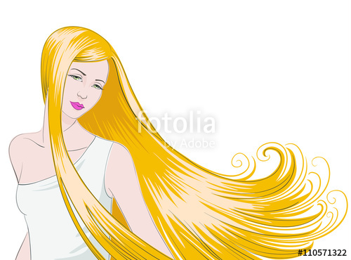 500x370 Woman With Long Blonde Hair Stock Image And Royalty Free Vector