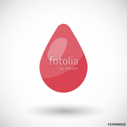 500x500 Blood Drop Vector Flat Icon Stock Image And Royalty Free Vector