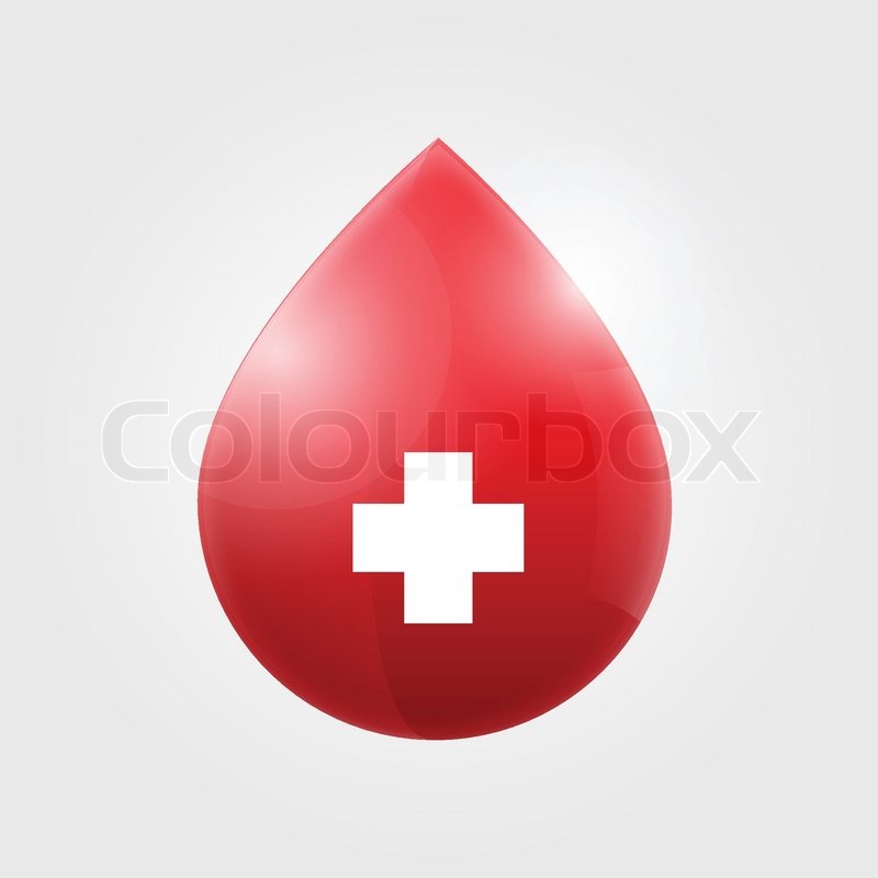 800x800 Blood Drop Vector Illustration Stock Vector Colourbox