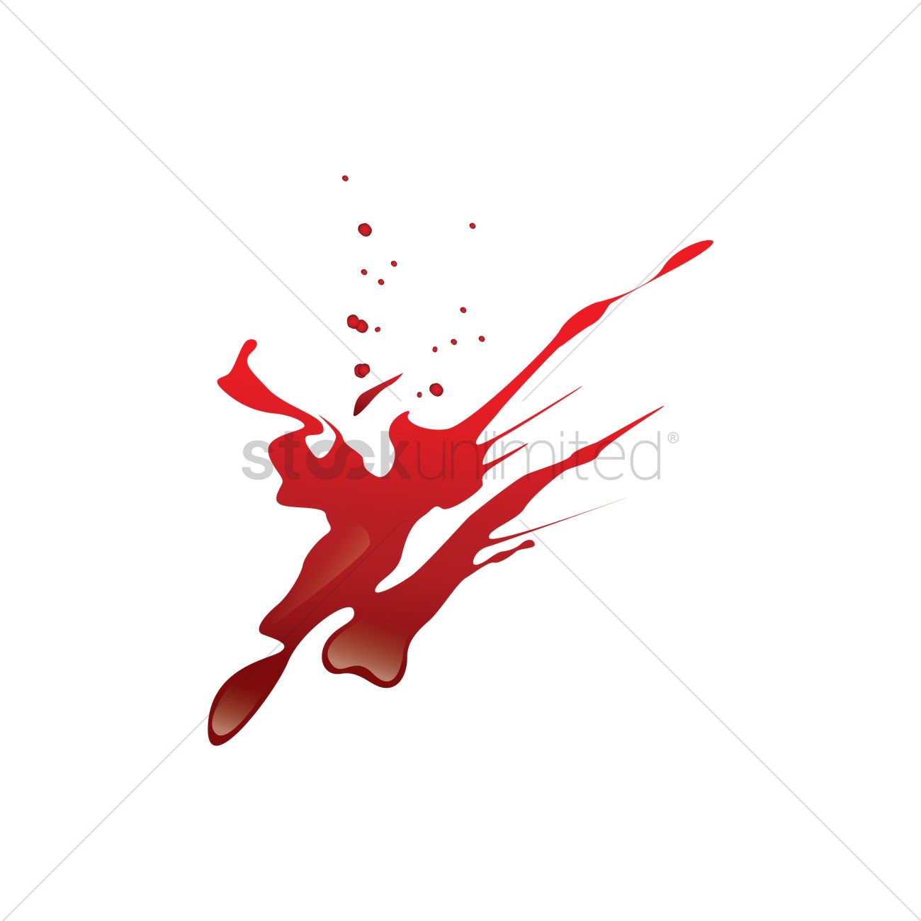 1300x1300 Blood Spatter Vector Image