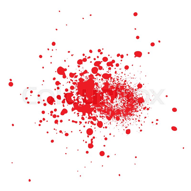 800x800 Blood Splatter Vector Isolated On White Background Stock Vector