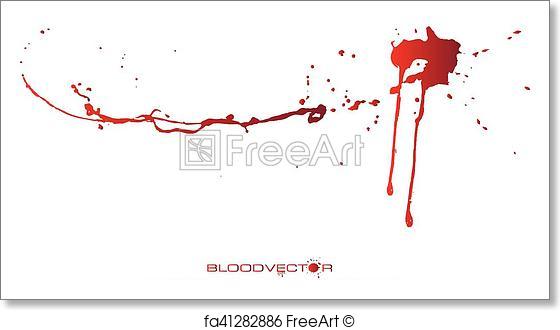 560x330 Free Art Print Of Abstract Blood Splatter Isolated On White