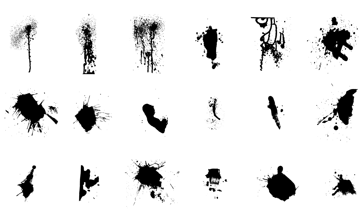 1270x778 Paint Splatters Vector Pack