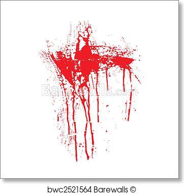 362x382 Art Print Of Blood Splatter Barewalls Posters Amp Prints Bwc2521564