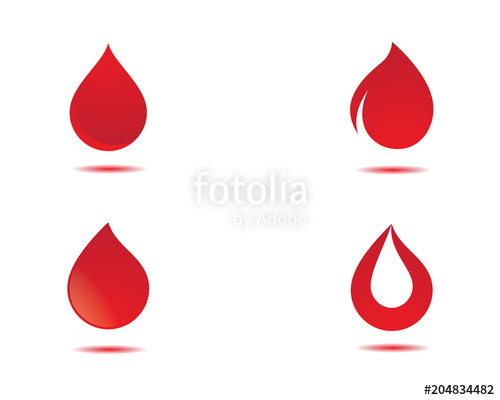 500x400 Blood Vector Icon Illustration Design Stock Image And Royalty