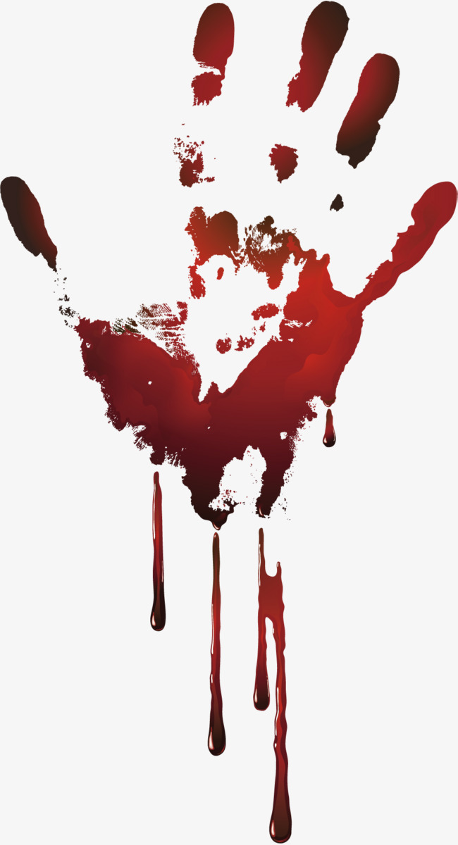 650x1200 Vector Handprints For Blood Drops, Vector Diagram, Handprints