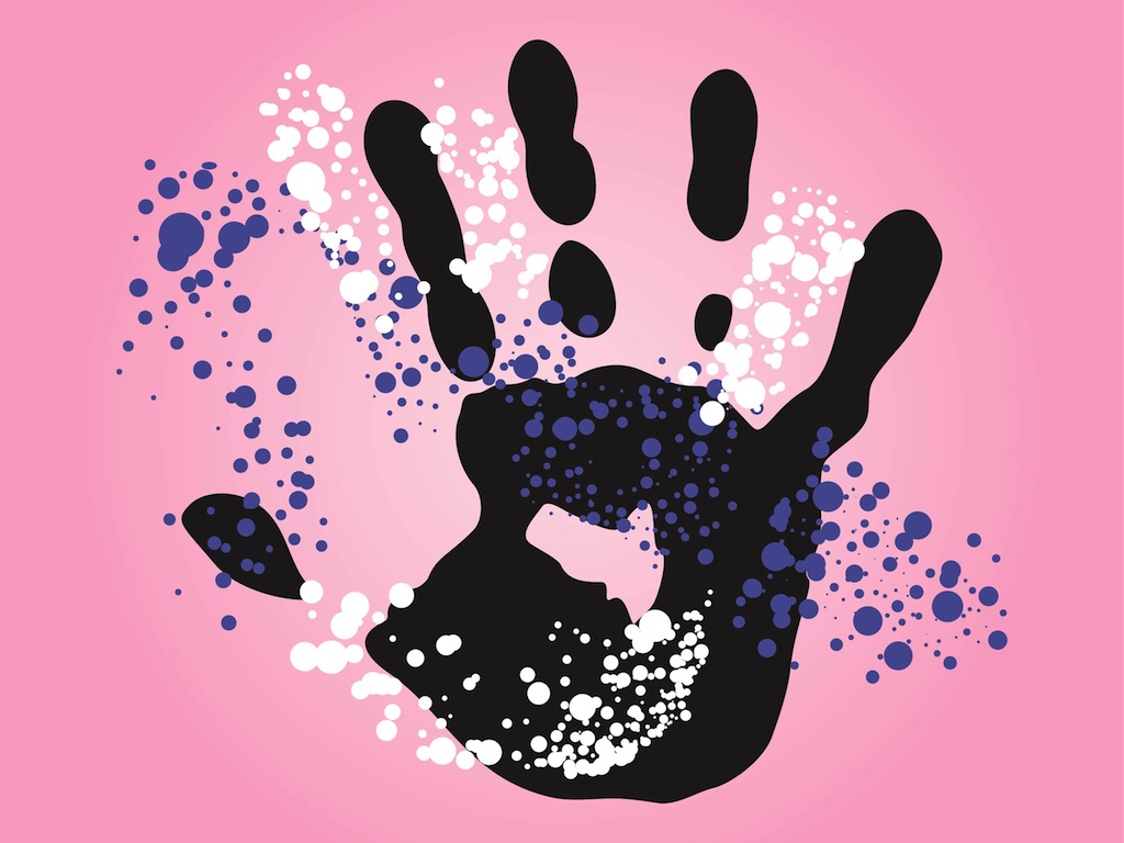 1024x768 Handprint Vector Vector Art Amp Graphics
