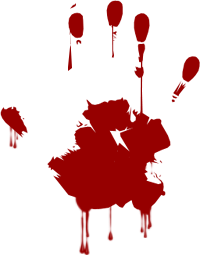 200x255 Blood Clipart Handprint ~ Frames ~ Illustrations ~ Hd Images