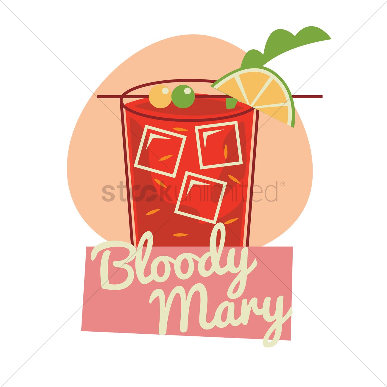 1300x1300 Bloody Mary Vector Image