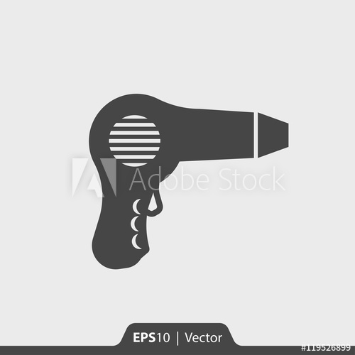 500x500 Hair Dryer Vector Icon For Web And Mobile