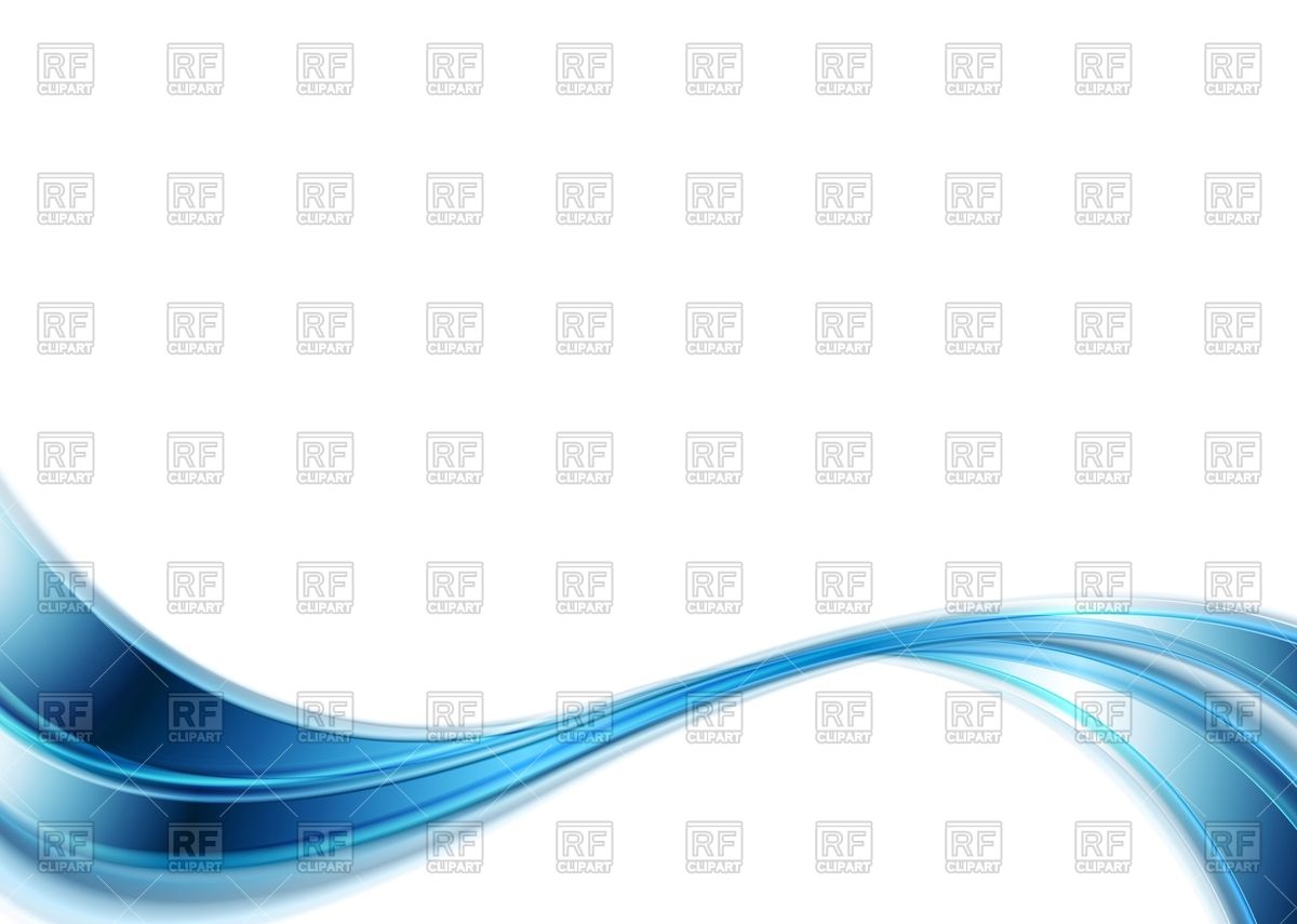 1200x855 Bright Blue Abstract Wave On White Background Vector Image