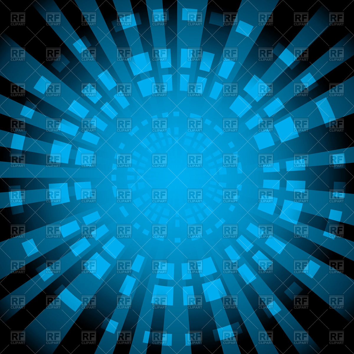 1200x1200 Blue Abstract Background With Radial Rays Vector Image Vector