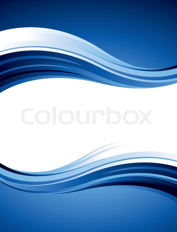608x800 Blue Abstract Vector Design With Waves And Curves Stock Vector
