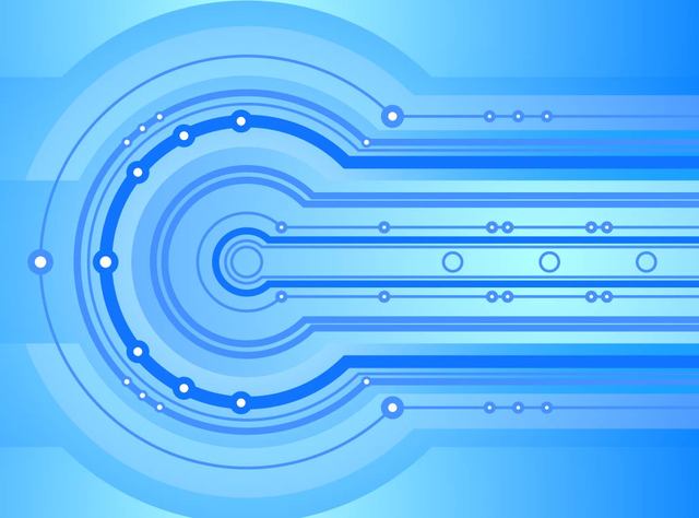 640x474 Free Vectors Blue Abstract Techno Background Vector Bg