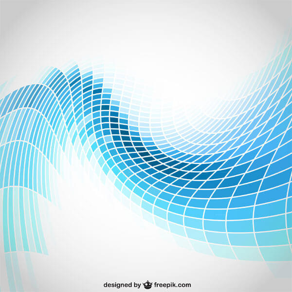 600x600 Abstract Wavy Blue Tiles Background Vector 123freevectors
