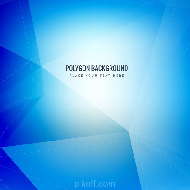 626x626 Ai] Blue Polygonal Background Vector Free Download