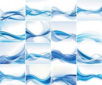 336x280 Dynamic Lines Of The Blue Background Vector Background Vector Art