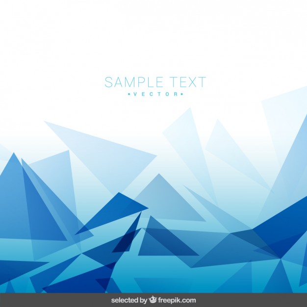 626x626 Polygonal Blue Background Vector Free Download