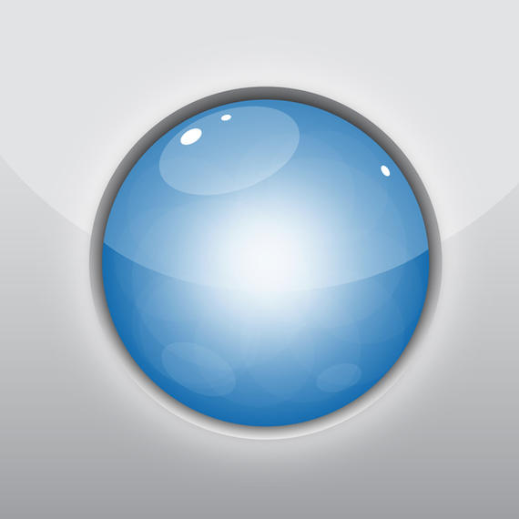 570x570 Glossy Blue Circle