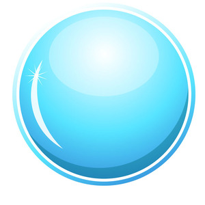 300x300 Glossy Blue Circle Vector