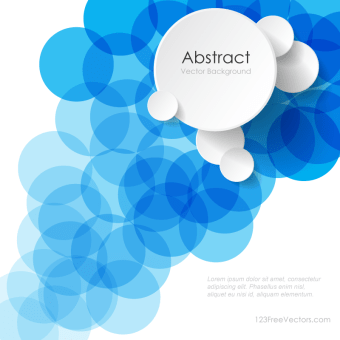 340x340 Modern Abstract Blue Circle Background Illustrator Image