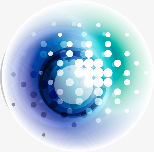 650x643 Blue Circle Dot Technology Code, Blue Vector, Circle Vector, Dot