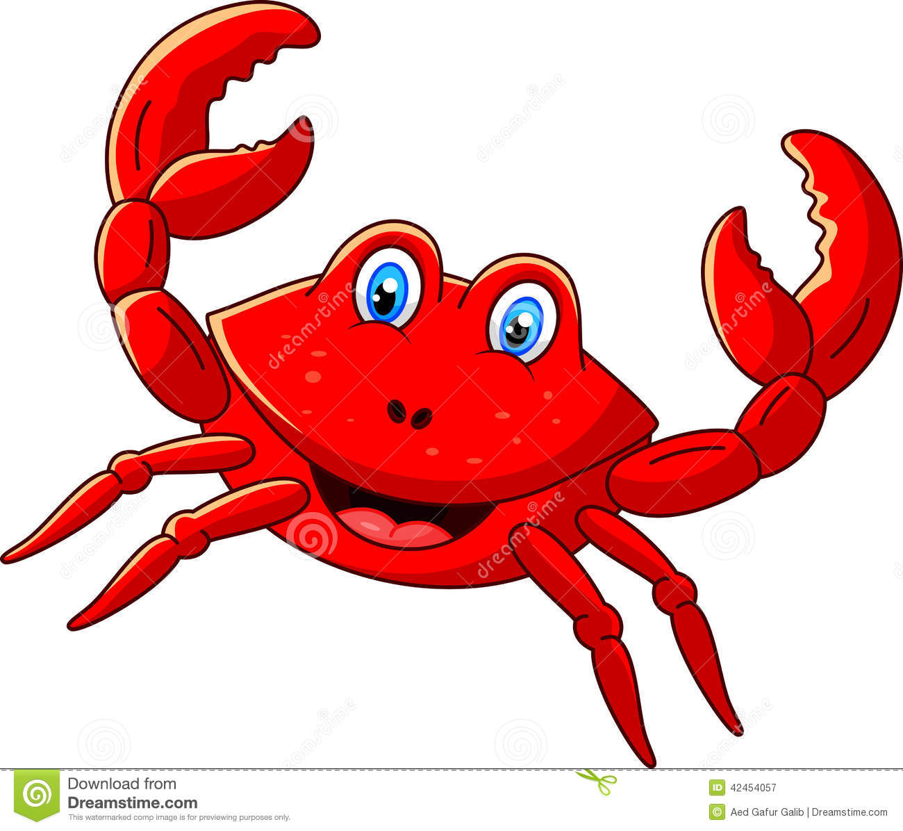1300x1196 Cute Crab Vector Clipart
