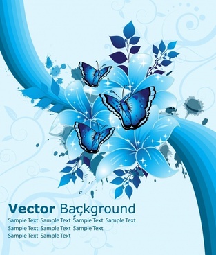 313x368 Blue Flower Vector Free Vector Download (17,066 Free Vector) For