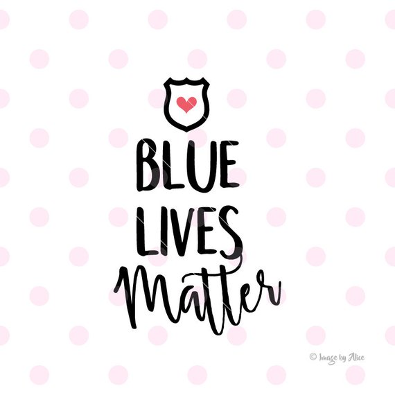 570x570 Blue Lives Matter Svg Dxf Vector File. Cricut Explore. Cutting