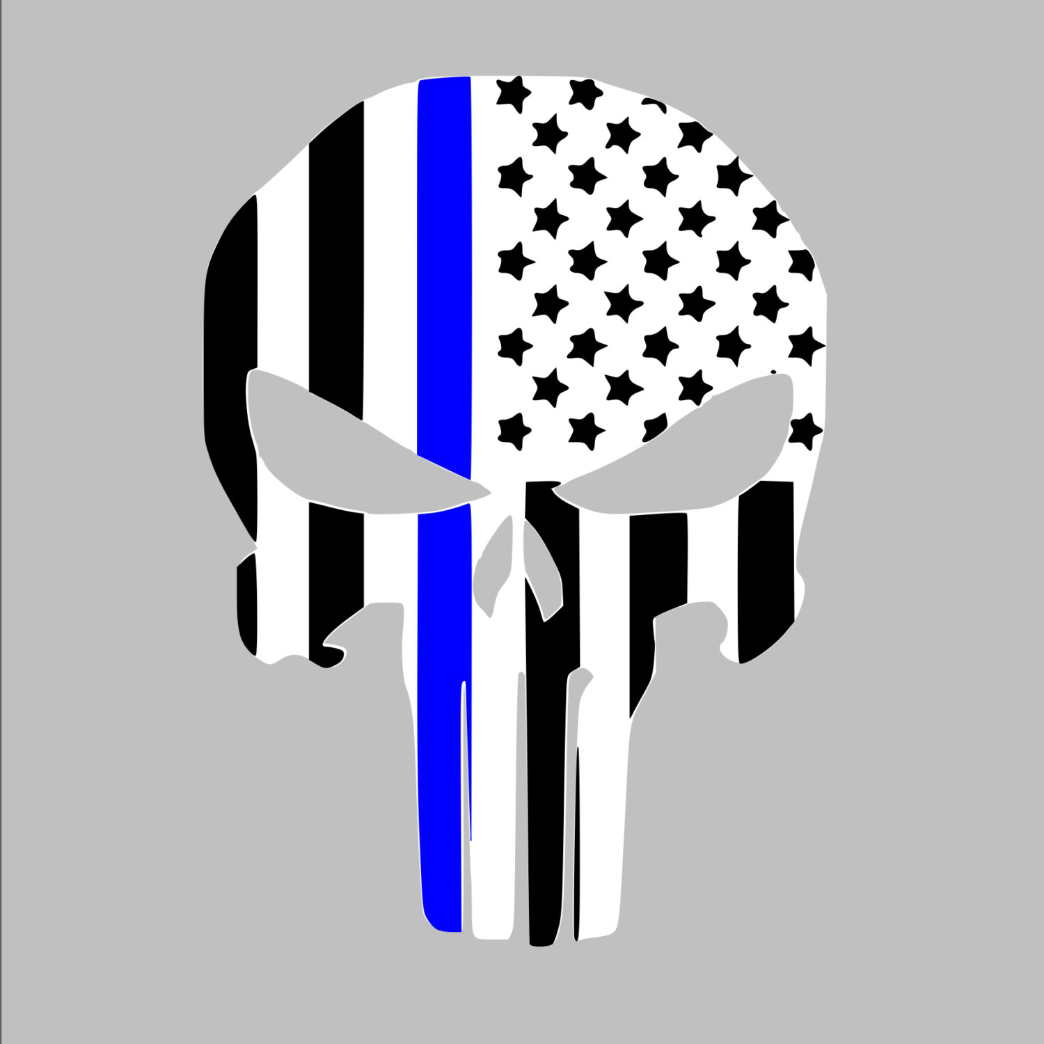 1500x1500 Thin Blue Line American Punisher Law Enforcement Police Support