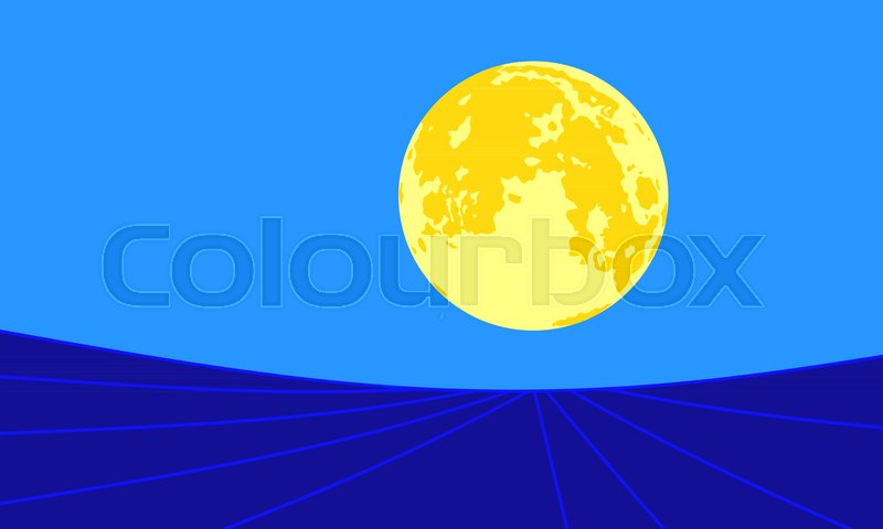 Blue Moon Vector