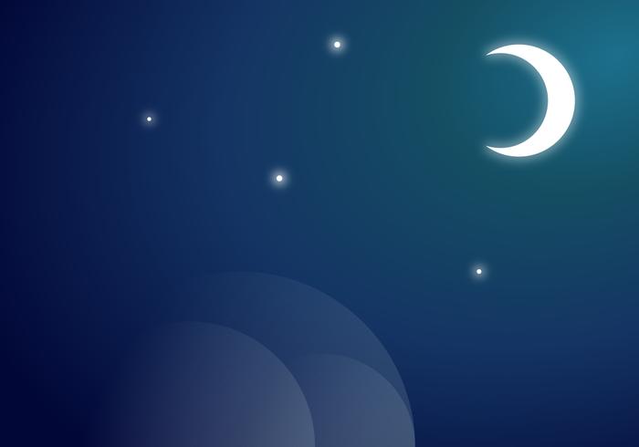 700x490 Moon Vector Background