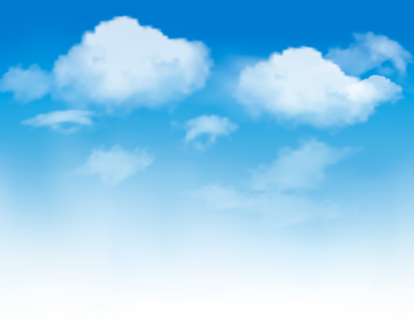 600x468 White Clouds With Blue Sky Vector Background 03 Free Download