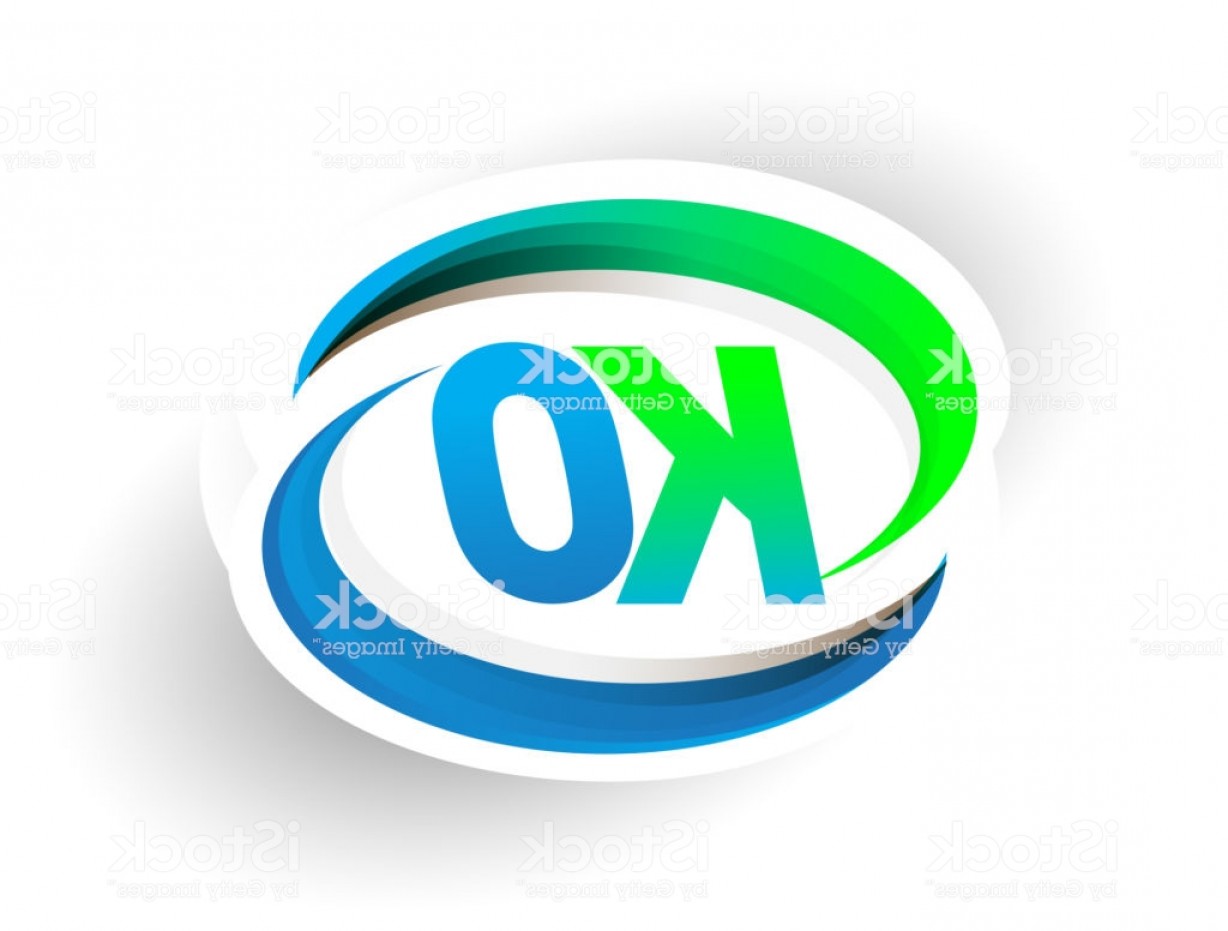 1228x931 Initial Letter Logotype Company Name Colored Blue And Green Swoosh