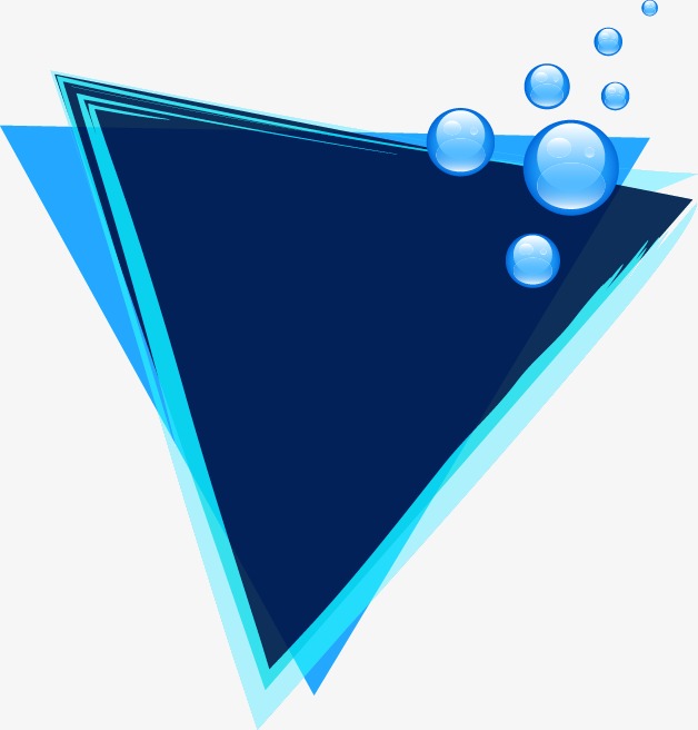 628x656 Blue Dream Bubble Border Triangle, Blue Vector, Bubble Vector