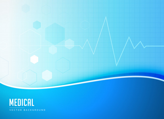 626x455 Blue Medical Background Concept Poster Design Vector Vector Free