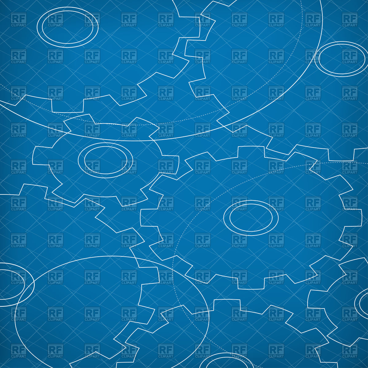1200x1200 Blueprint Of Cogs Abstract Background Vector Image Vector