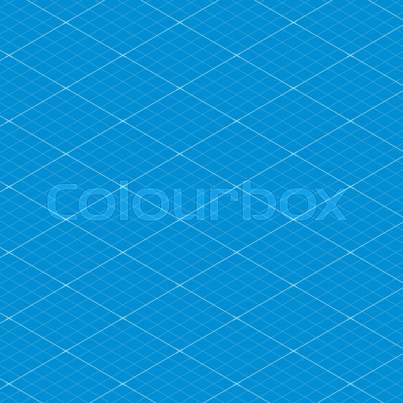 800x800 Isometric Blueprint Grid Seamless Pattern Texture Background
