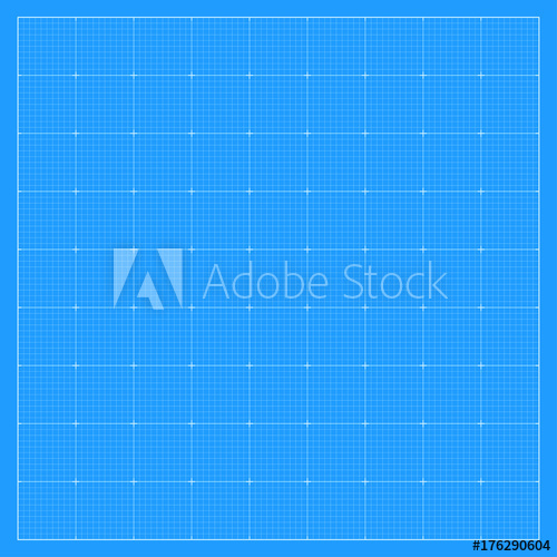 500x500 Square Blueprint Background. Vector Illustration