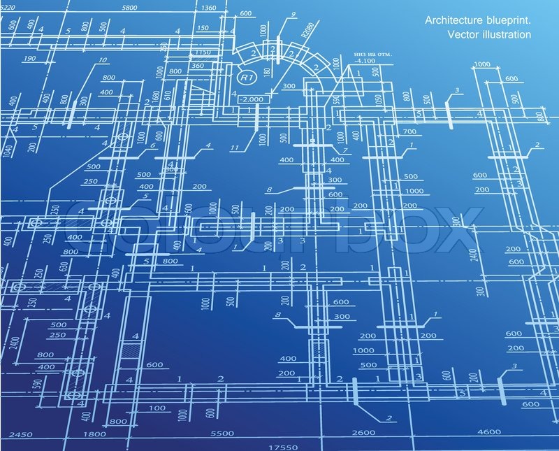 800x645 Architecture Blueprint Background Vector Stock Vector Colourbox