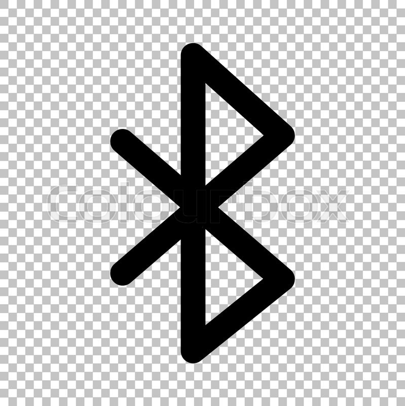 799x800 Bluetooth Sign. Flat Style Icon On Transparent Background Stock