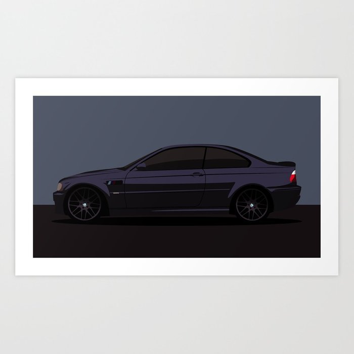700x700 Bmw M3 E46 Carbon Black Vector Art Print